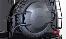Adventure spare wheel holder in Carbon
